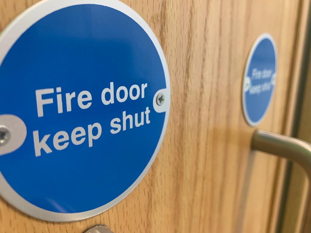 A fire door