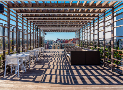 The deck at the Apollo Apartments, Washington DC.