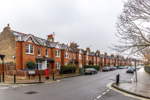 A row of quality urban houses