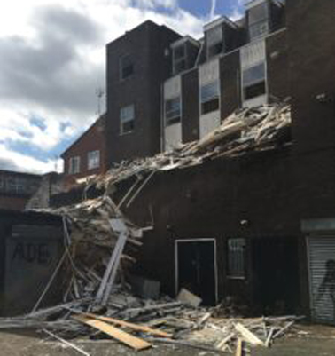 The block in Stockport that landed two companies in court for unsafe removal of asbestos.