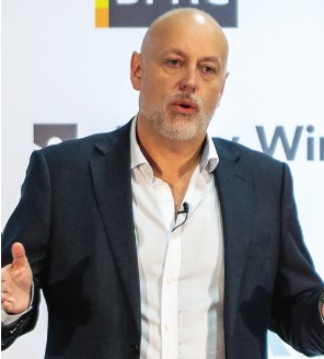 Man at a lectern