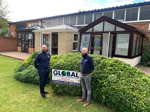 Billy Hawes (left) & Liam Hulme (right) - Joint Managing Directors of Sheffield based Global Windows.
