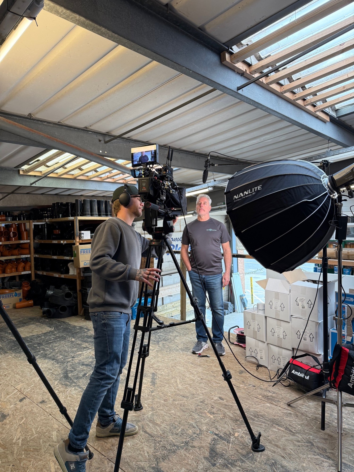 Freefoam Filming at Bury
