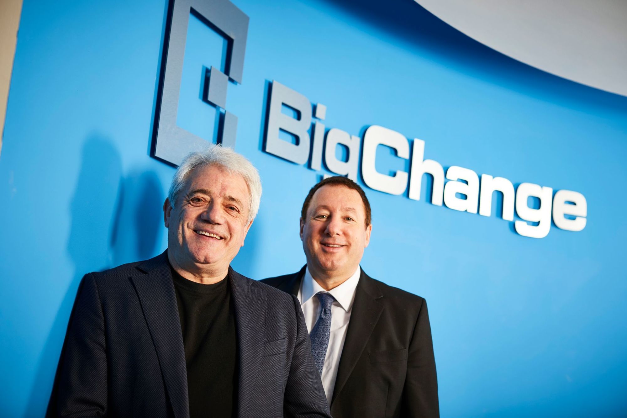 Kevin Keegan and BigChange founder Martin Port.