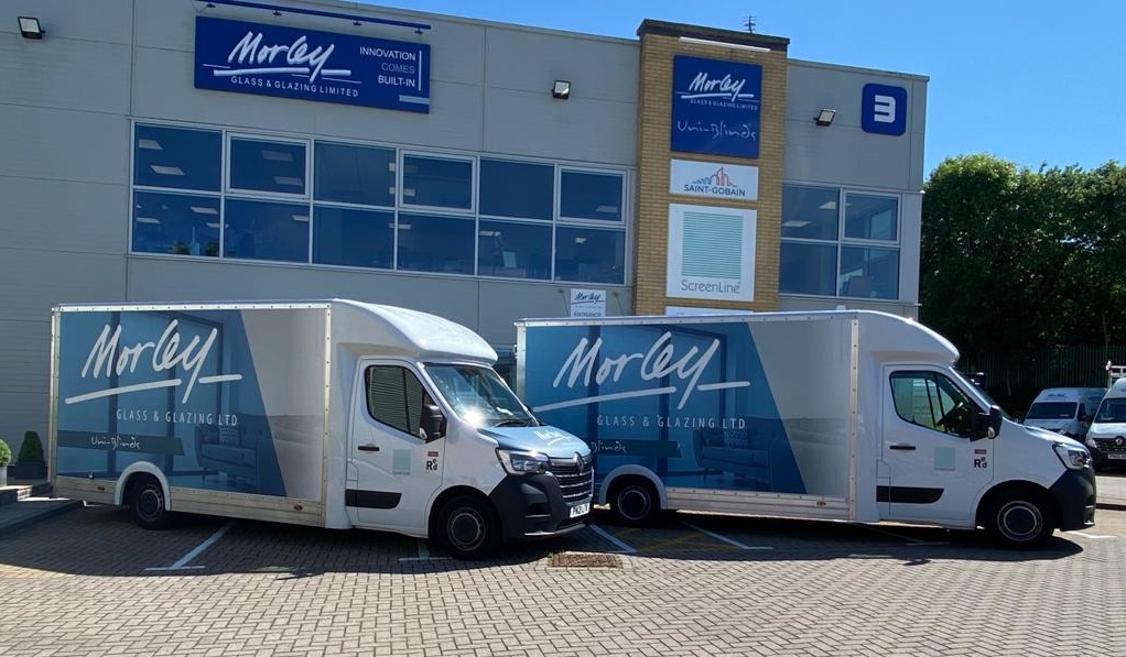 Morley Glass & Glazing's new vans.