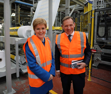 Nicola Sturgeon and Ken Munro.