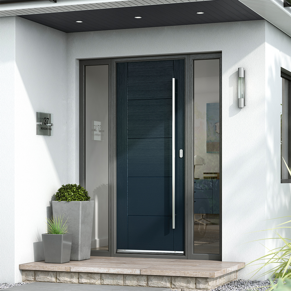 A composite front door