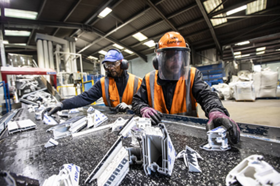 Recycling at Veka Recycling.