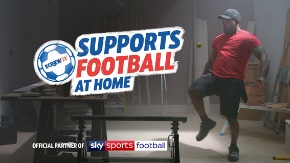 Screwfix will also be sponsoring football coverage on Sky.