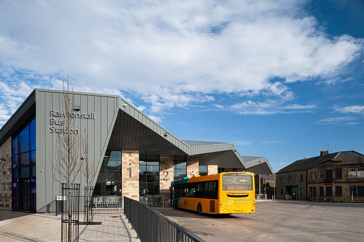The new bus station at Rawtenstall, Lancashire.