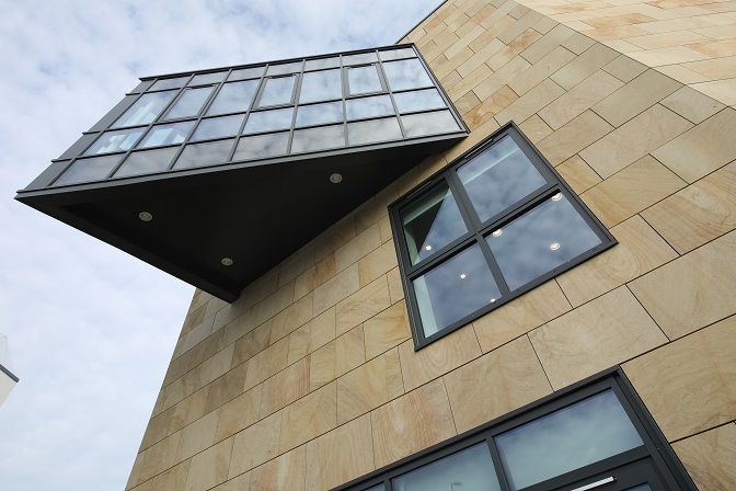 Senior's PURe aluminium windows at Hope Street XChange in Sunderland