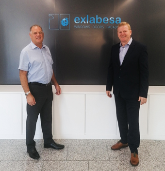 Exlabesa's Simon Moore (left) and Kevin Warner