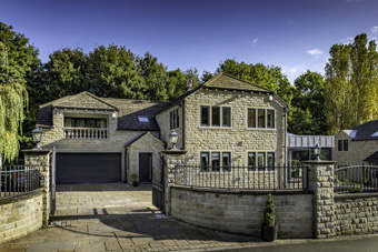 The front of a large house in Leeds