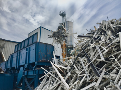 Veka Recycling's new plant in action.